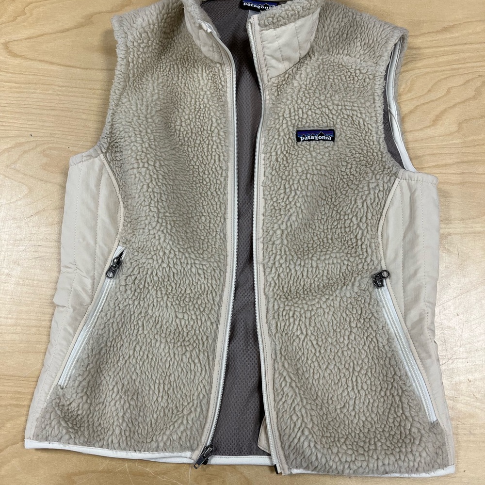 Patagonia Cream Fleece Vest